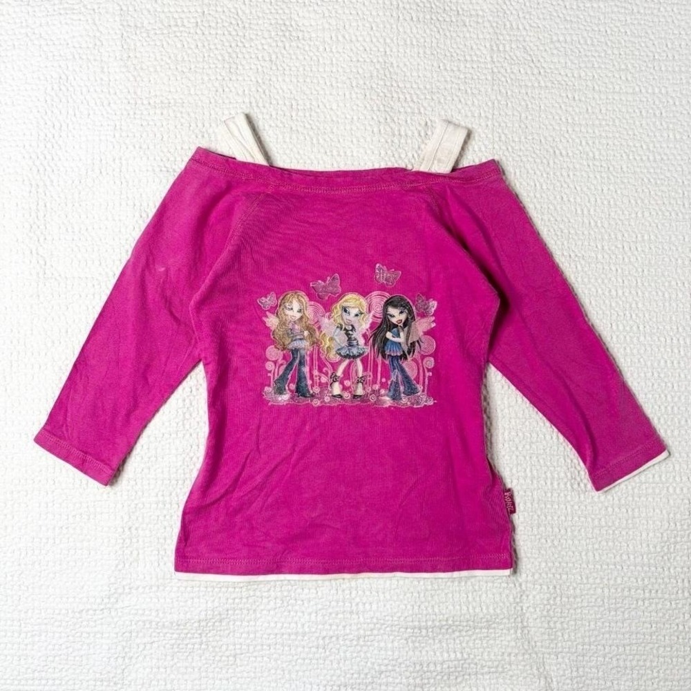 y2k Bratz japan graphic layered top